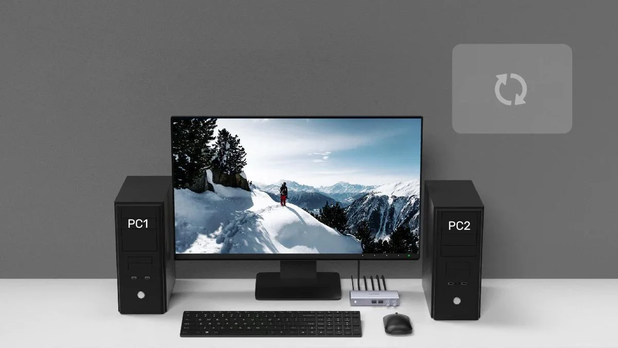 Unitek V307A przełącznik KVM 4K HDMI 2.0 2-in 1-out + USB: postaw na wygodną obsługę