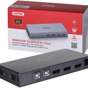 przeacznik kvm unitek v307a 4k hdmi 20 2w1 9ec4355820e041e1821619e4356454ec