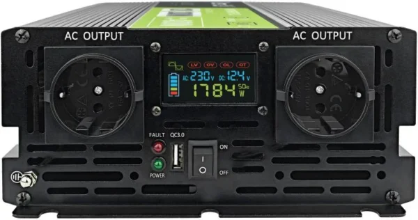 przetwornica napiecia green cell powerinverter lcd 12v 230v 70d306a542044f0dbd63e22a3a0d46dd