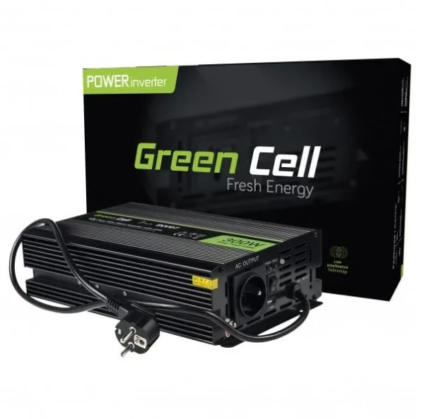 przetwornica napiecia inwerter green cell 12v 230v 300w600w 20857b031296430ebd4566abb60e4dfc