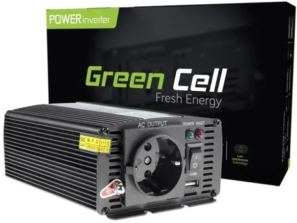 przetwornica napiecia inwerter green cell 12v 230v 300w600w 2aaade61a6204b02b45aed142c1e240e