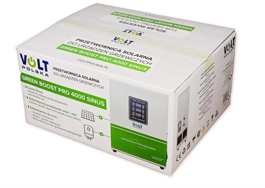 Sprawdź, jakie urządzenia może zasilać bojlerowa przetwornica solarna Volt Polska Green Boost PRO 4000 SINUS: