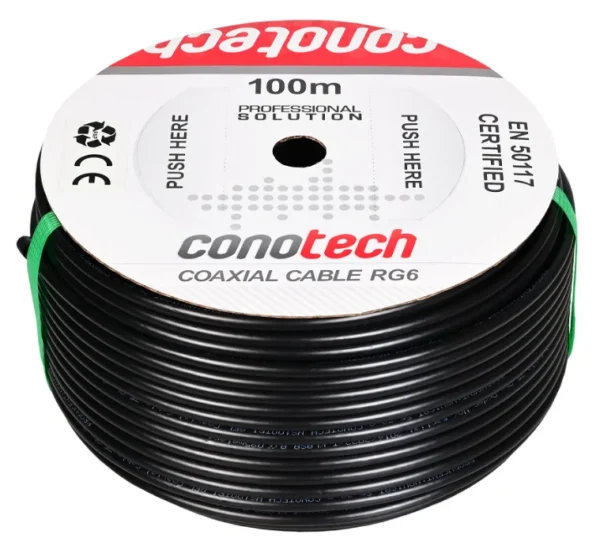 przewod koncentryczny ns100 tri zelowany czarny rolka 100m a3d55637b2054e4d8ff0573d044bc1d4