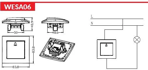 przycisk dzwonkowy vcx wesa lc 06 czarny ec3ab1cf7a5d42d9875485af21344108
