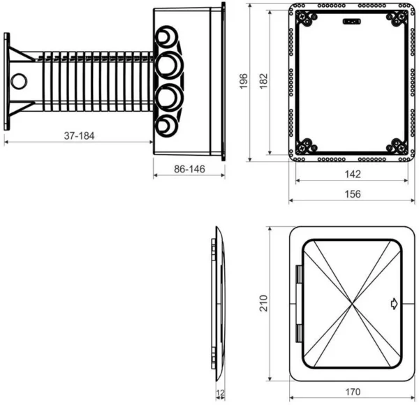 puszka uniwersalna do docieplen z tubusem nosnym oraz otwier e0223588eaee4909b70c2cf29212c347