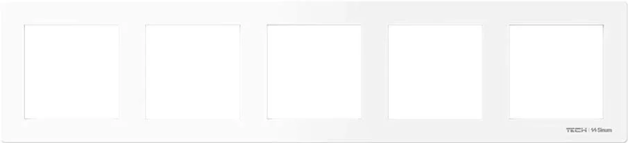 Ramka pięciokrotna biała FG-05 Tech Sterowniki