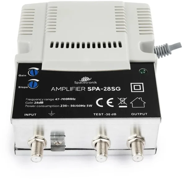 regulowany wzmacniacz sygnau tv naziemnej i kablowej spacetr 28c3781d3ef0485ebdfad9e2c51cb6d3
