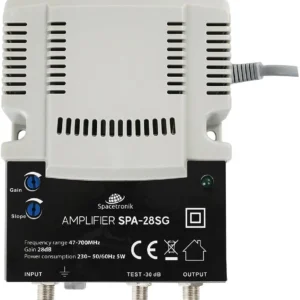 regulowany wzmacniacz sygnau tv naziemnej i kablowej spacetr 382fea6540f8440ca07f478c81b94976