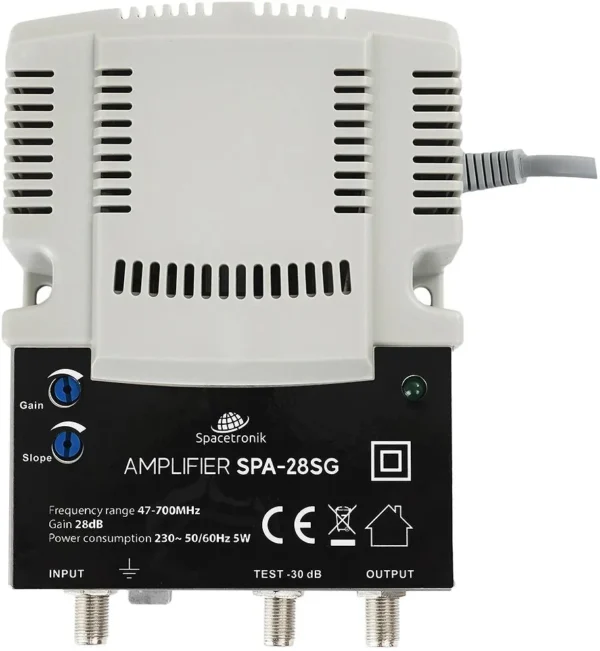 regulowany wzmacniacz sygnau tv naziemnej i kablowej spacetr 382fea6540f8440ca07f478c81b94976