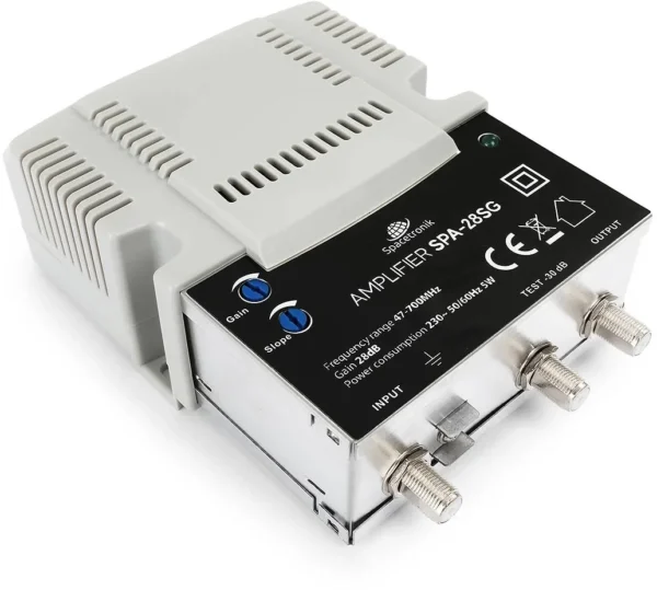 regulowany wzmacniacz sygnau tv naziemnej i kablowej spacetr 741d3110c1964f52b445e1e75b610ddb