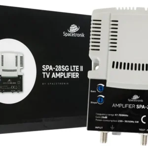 regulowany wzmacniacz sygnau tv naziemnej i kablowej spacetr d16c57e88daf49ab85947b446ea03d28