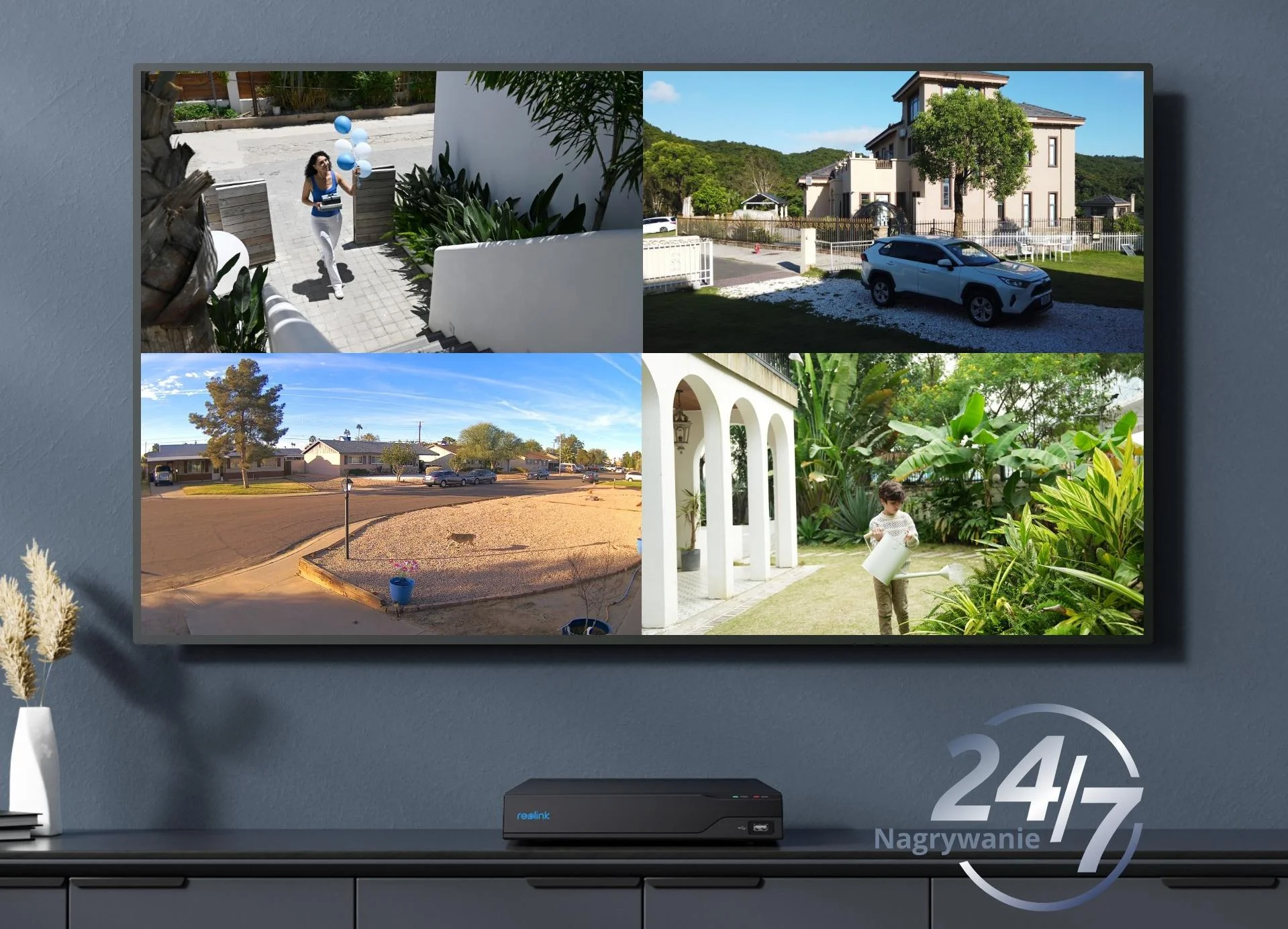 Wsparcie dla 4 kanałów wideo