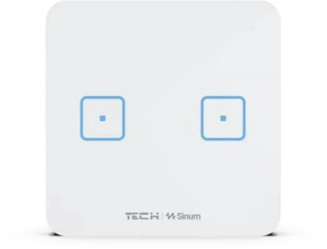 Przewodowy włącznik dwupolowy biały WS-02M Tech Sterowniki