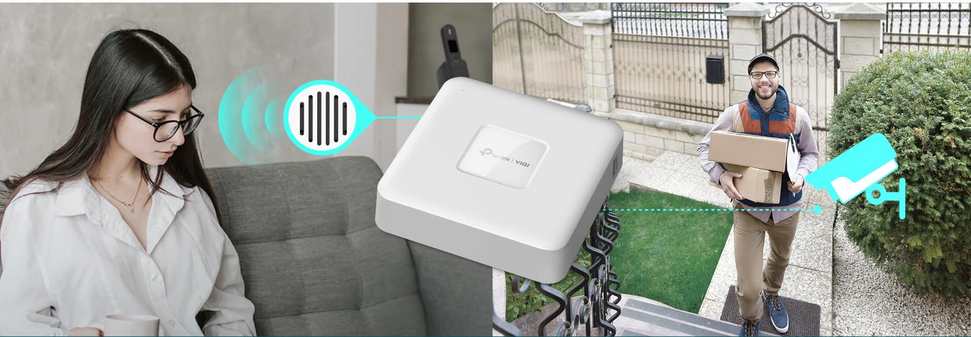 4-kanałowy rejestrator PoE+ TP-Link VIGI NVR1104H-4P — dwukierunkowa rozmowa