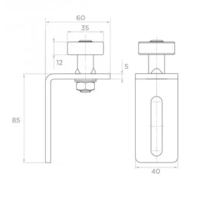 rolka prowadzaca fi 35 psg 60043 regulowana 92619b4cfcad420abd660ca4211cbcff