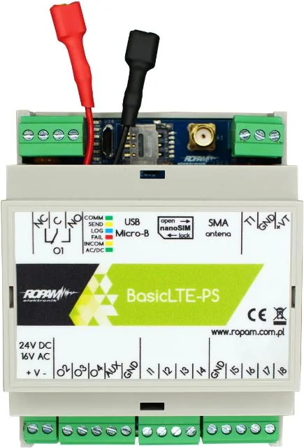 ROPAM Basic4G-PS-D4M moduł powiadomienia i sterowania LTE (2G/4G)