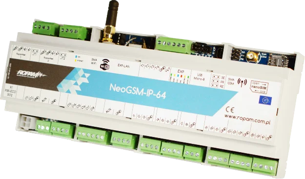 CENTRALA ALARMOWA ROPAM NeoGSM-IP-64-D12M
