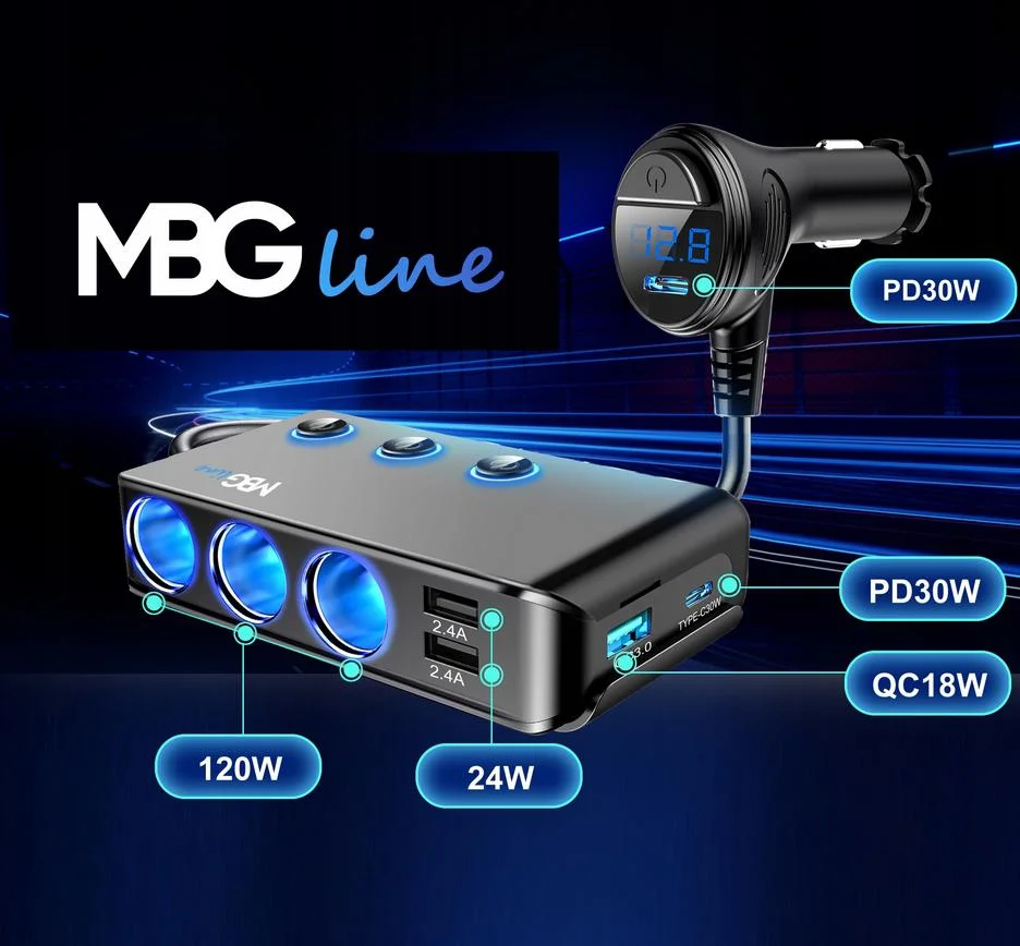 Rozdzielacz gniazda zapalniczki MBG Line HC67C