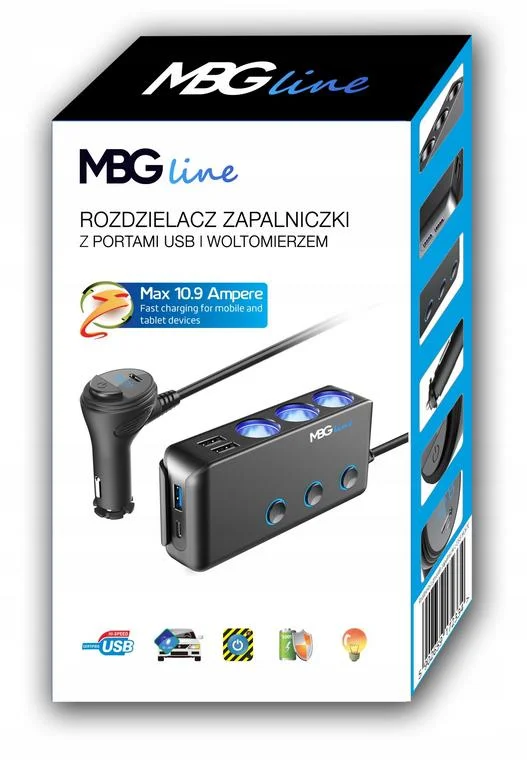 rozdzielacz gniazda zapalniczki mbg line hc67c abd633bc8912444daa28169f130f8401