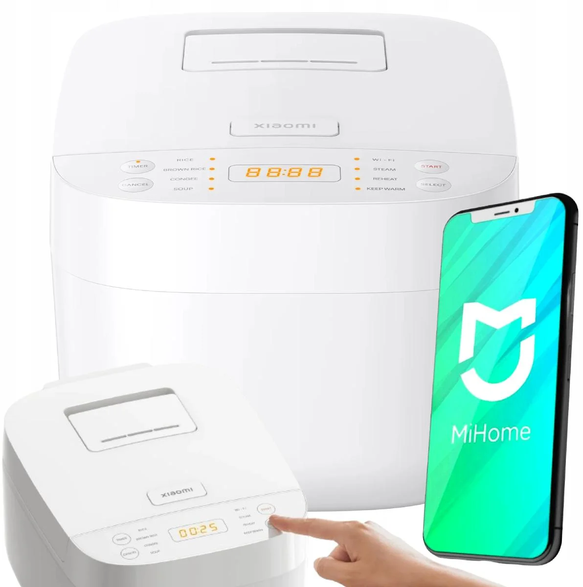 Inteligentny ryżowar Xiaomi Smart Multifunctional Rice Cooker - najważniejsze cechy: