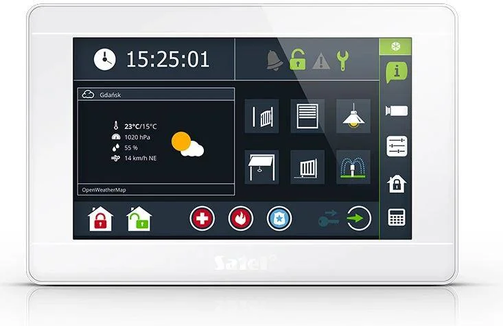 MANIPULATOR SATEL INT-TSI-W GRAFICZNY BIAŁY 7"