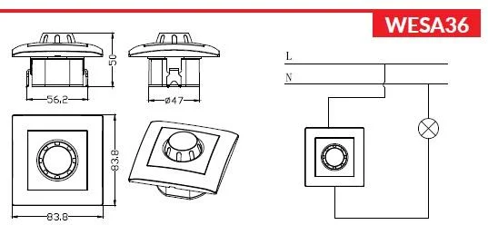 sciemniacz obrotowy led 200600w vcx wesa lc 36a biay f352dcabbbdd49a99bd8b92df1454458