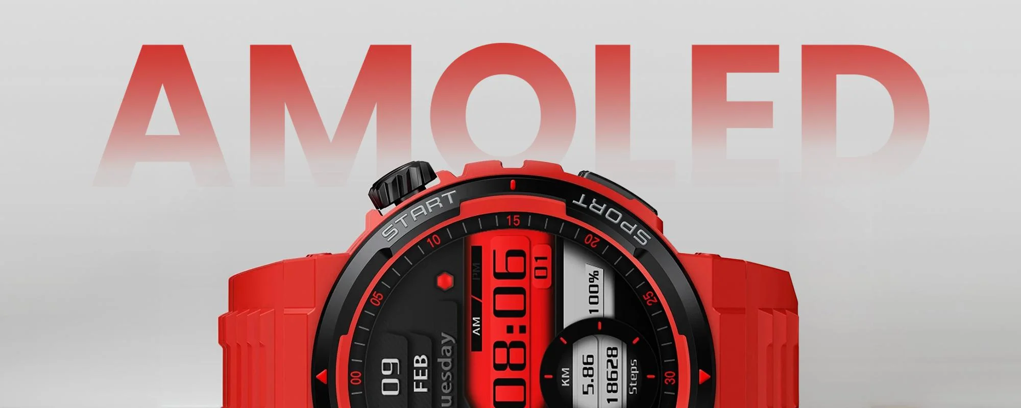 Smartwatch Zeblaze Ares 3 Plus czerwony