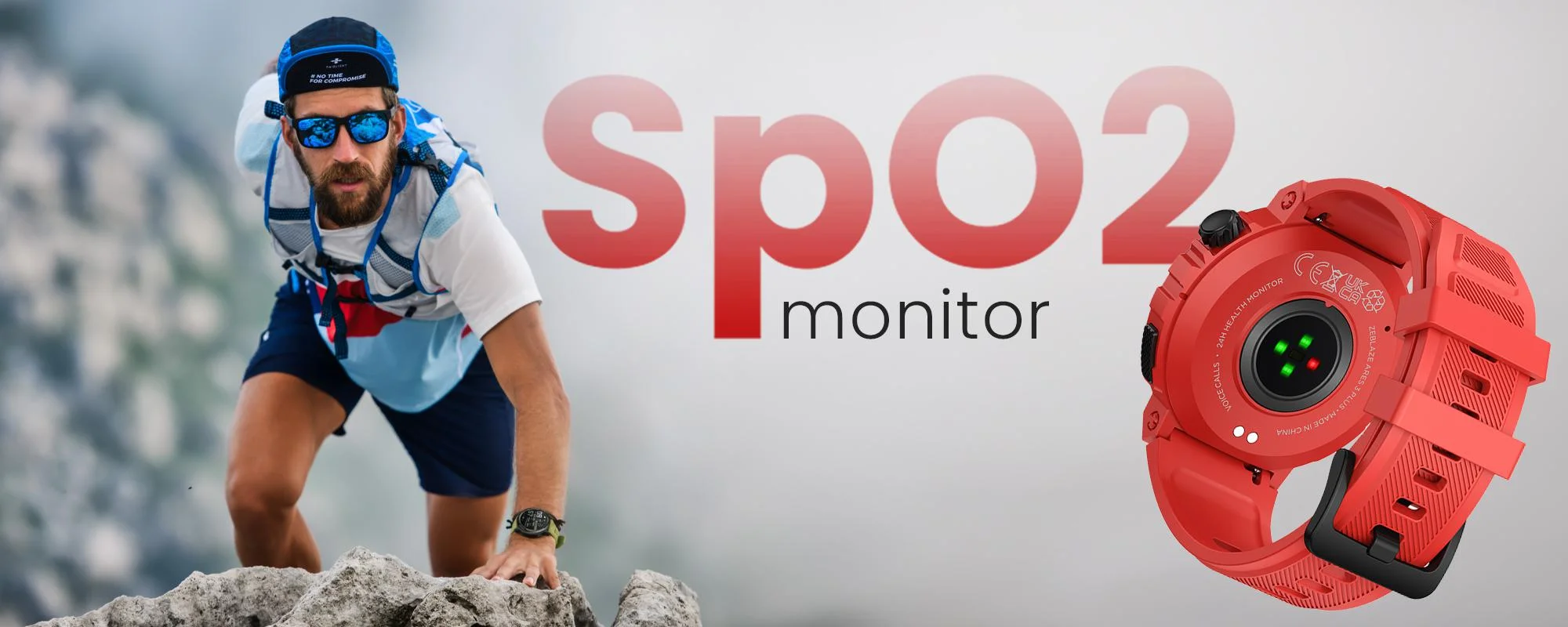 Smartwatch Zeblaze Ares 3 Plus czerwony