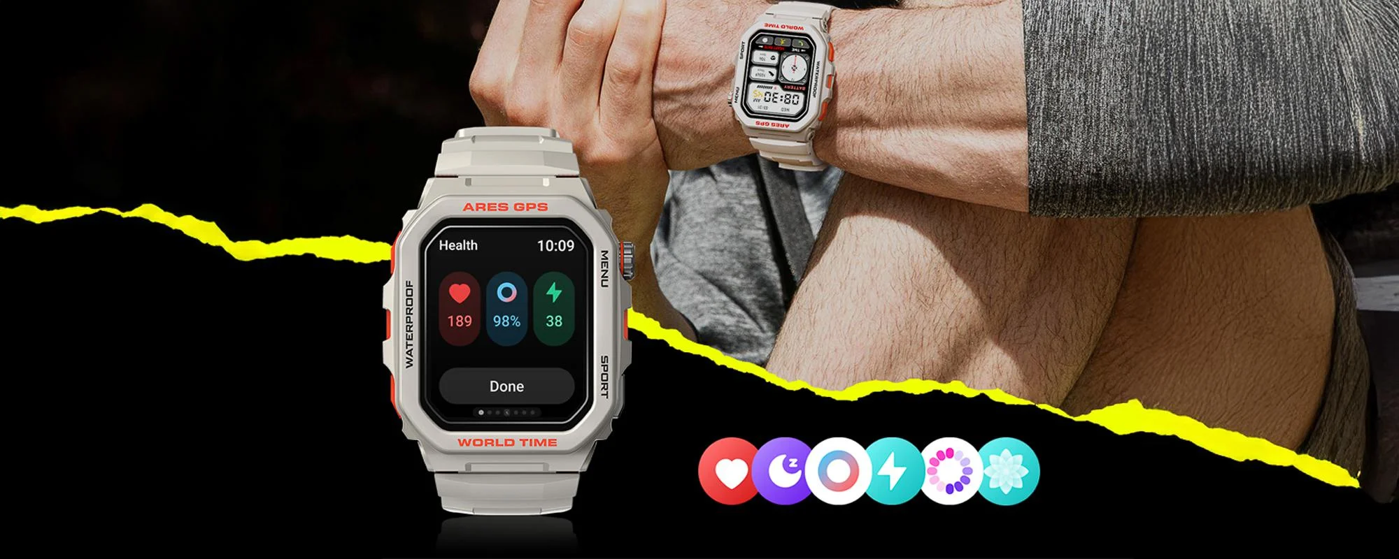 Smartwatch Zeblaze Ares GPS - biały