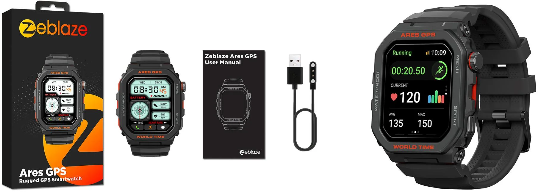 Smartwatch Zeblaze Ares GPS - czarny
