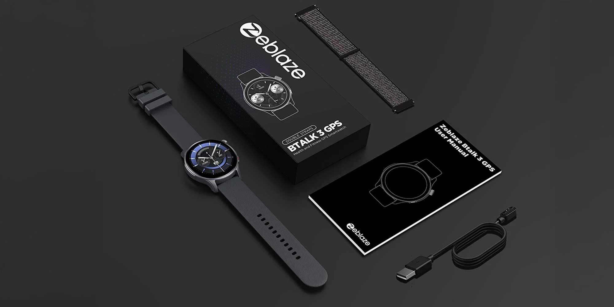 Smartwatch Zeblaze Btalk 3 GPS - szary