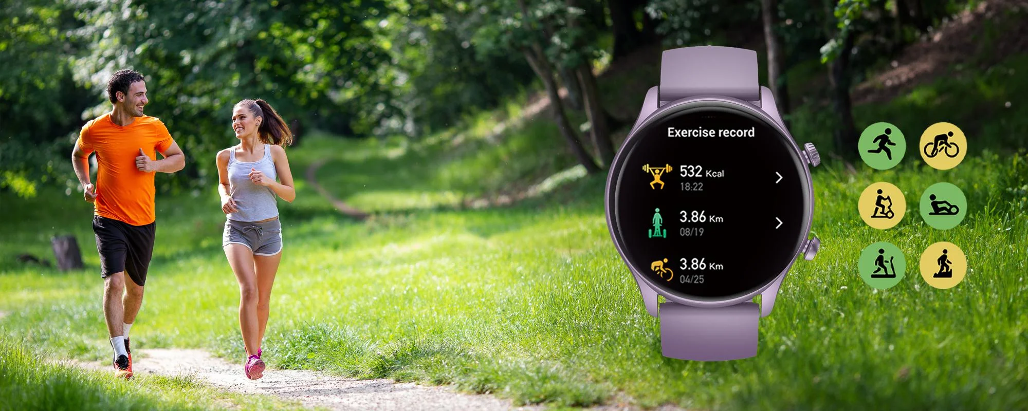 Smartwatch Zeblaze Btalk 3 Plus fioletowy