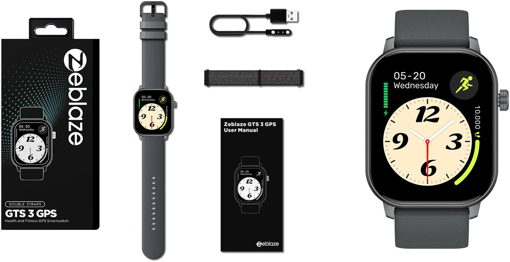 Smartwatch Zeblaze GTS 3 GPS - szary