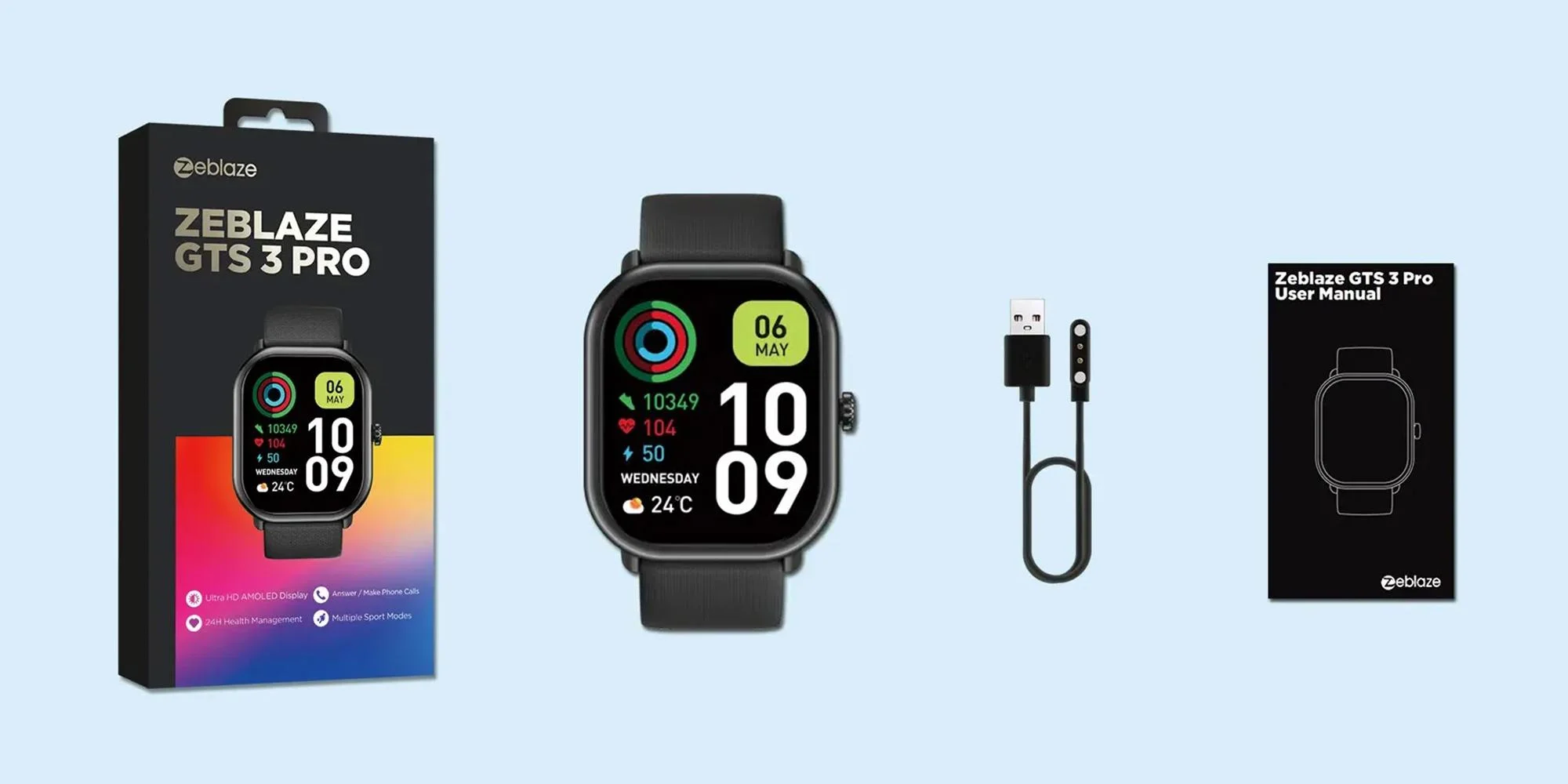 Smartwatch Zeblaze GTS 3 Pro różowy