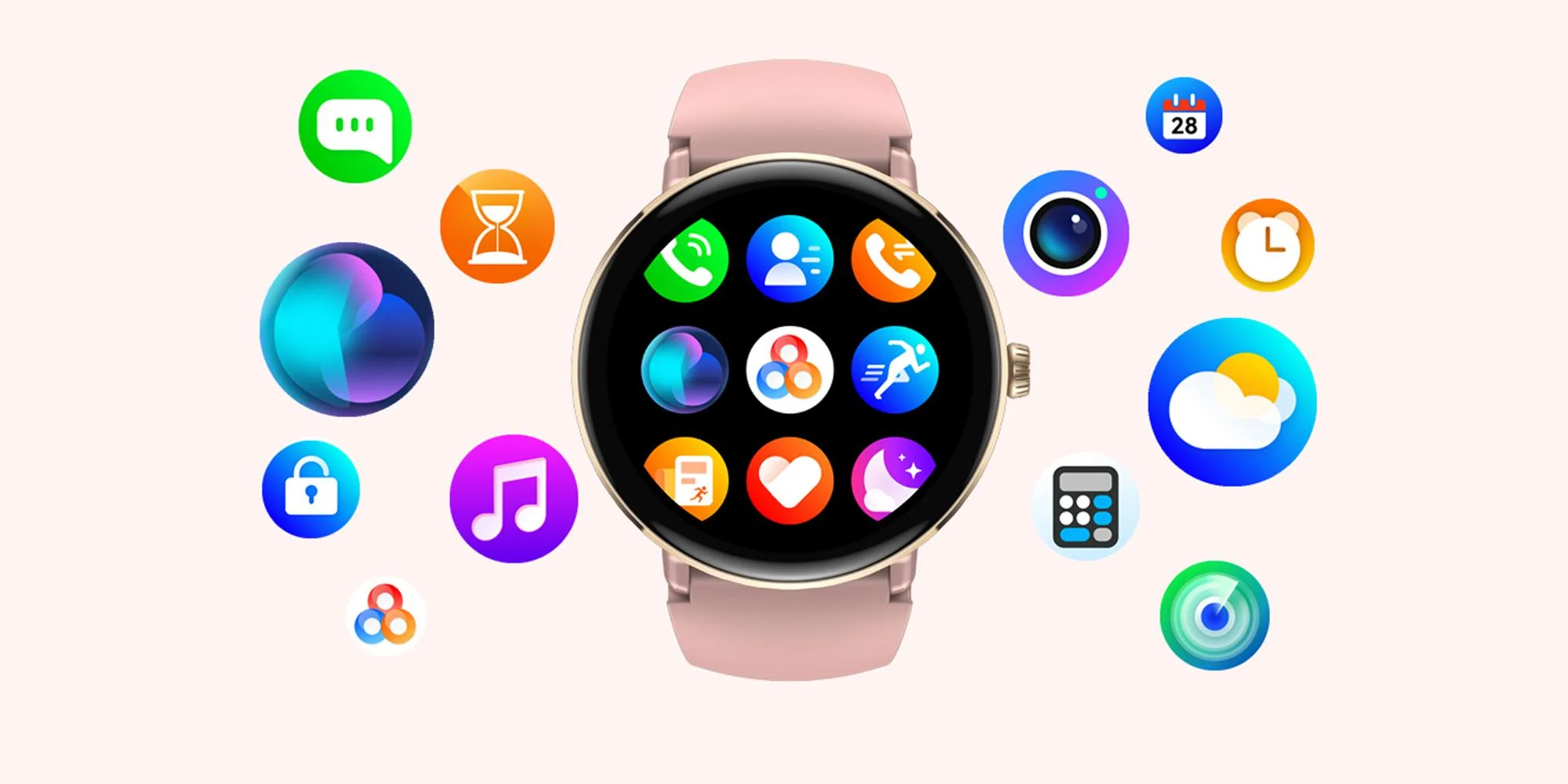 Smartwatch Zeblaze Lily 2 - różowy