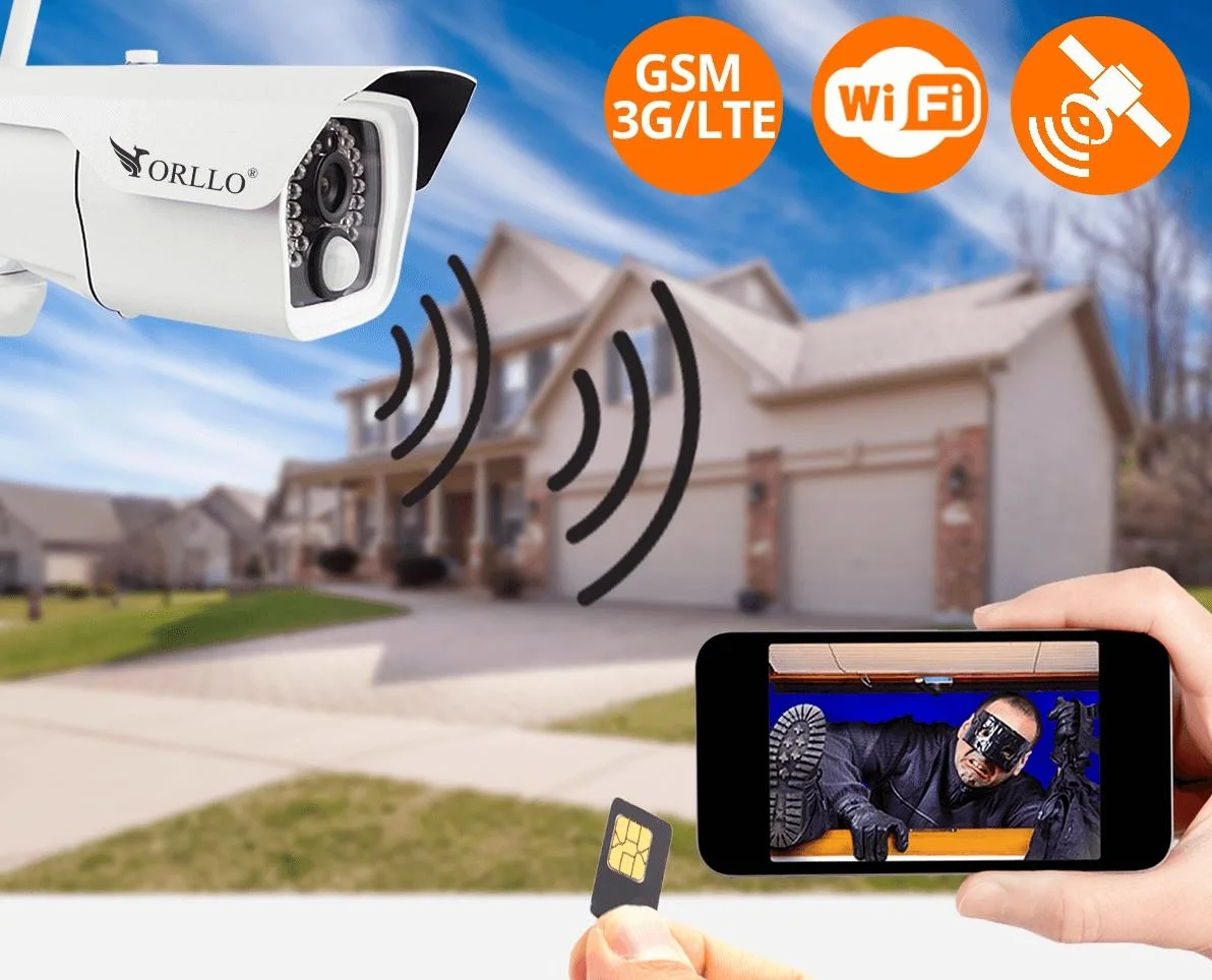 KAMERA ZEWNĘTRZNA SOLARNA GSM - na kartę SIM 4G LTE oraz Wi-Fi: