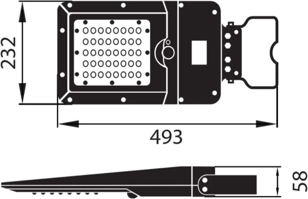 SOLARNA OPRAWA ULICZNA LED SOLGER 25W 3000LM 4000K IP65 CZARNY CZ. PIR