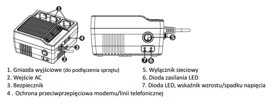STABILIZATOR NAPIĘCIA PowerWalker AVR 1000