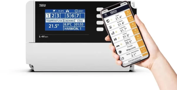 sterownik zaworow termostatycznych l 4x wi fi tech sterownik 857631a595664e3987b6e501597b04b3