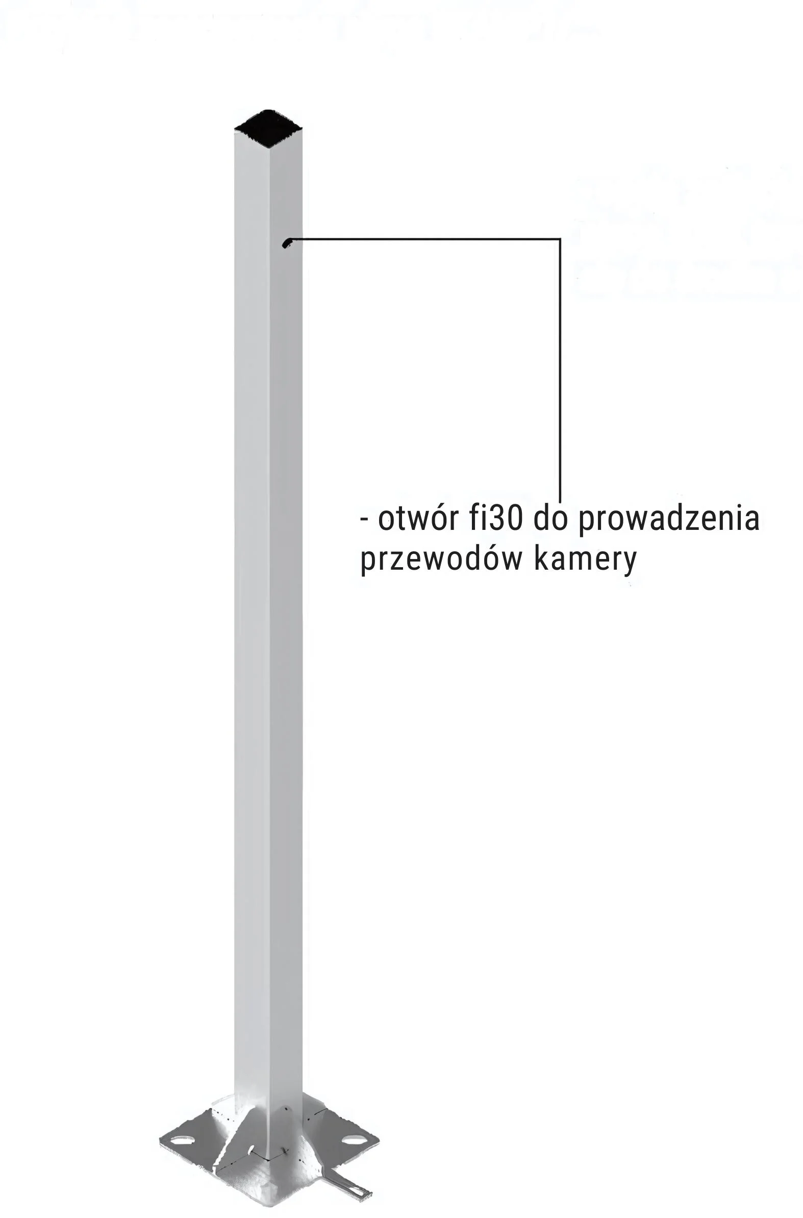 Słup ATS SKAMP1/4 pod montaż kamer CCTV