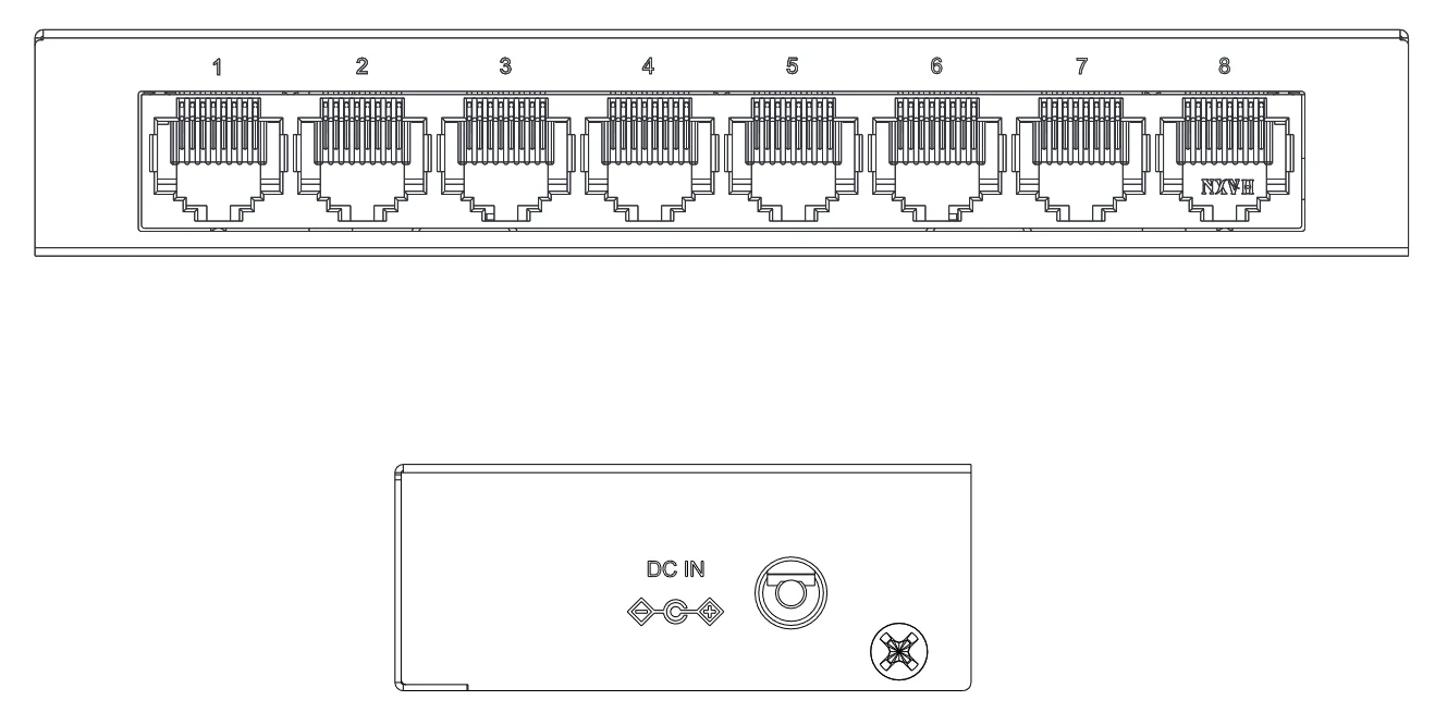 SWITCH DAHUA PFS3008-8GT-V2