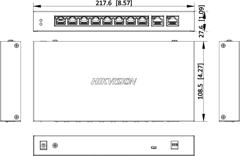 Switch Hikvision DS-3E0310HP-E(C)