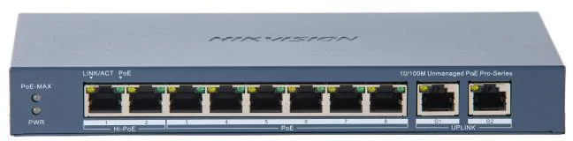 8-portowy przełącznik Fast Ethernet PoE (niezarządzalny)
