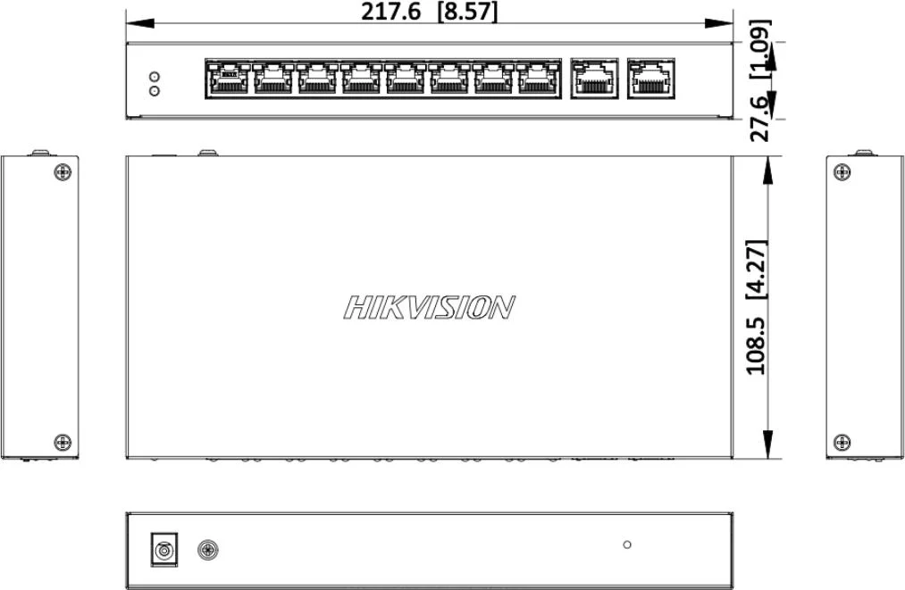 Switch Hikvision DS-3E1310HP-EI(B)