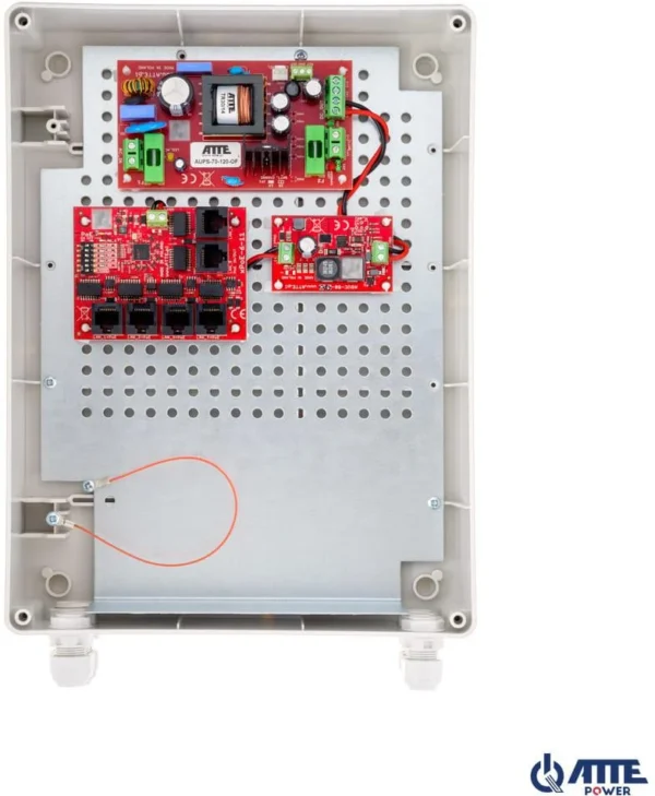 switch poe 5 portowy z zasilaniem buforowym atte ipups 5 11 f0be585e51f34a45b6a077c1709506c5