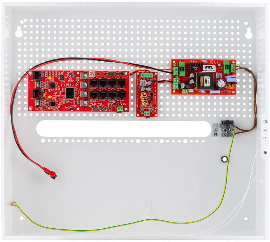 SWITCH POE DO 8 KAMER IP ATTE IPUPS-8-20-H