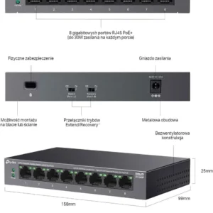 switch tp link ls108gp 475d504290714509828a297b0e42b6e9