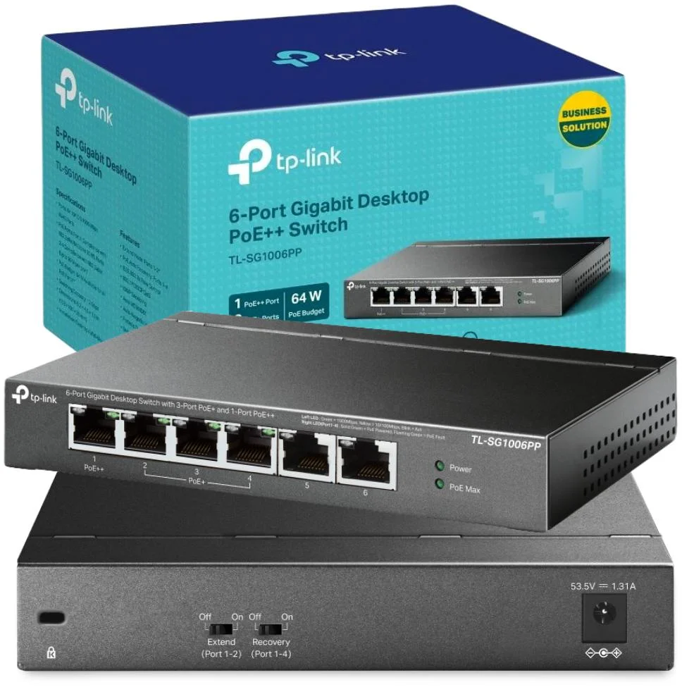Gigabitowy przełącznik TP-Link TL-SG1006PP - specyfikacja i dane techniczne urządzenia sieciowego: