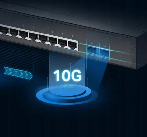 Przełącznik biznesowy z portami uplink 10 G
