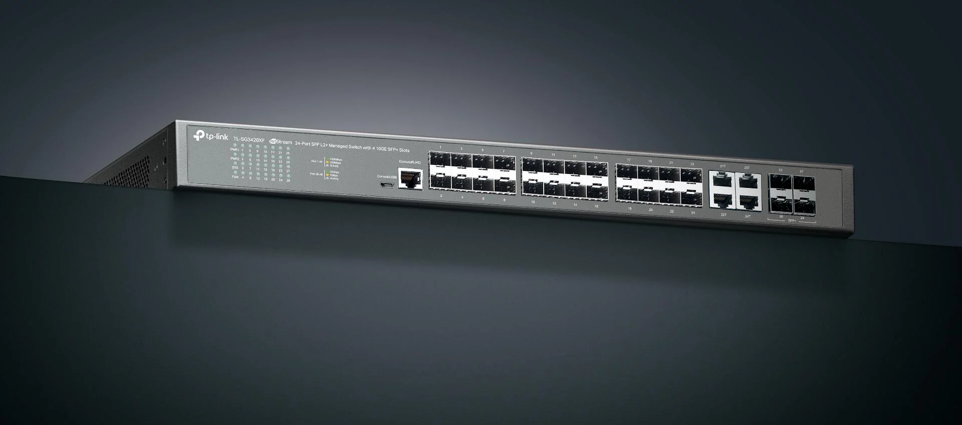 TP-Link TL-SG3428XF - nowoczesny, w pełni zarządzalny przełącznik 10G z w pełni światłowodowymi portami